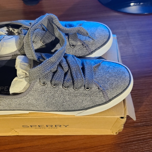 Sperry Pier View Wool Dark Gray size 9 - Picture 4 of 6